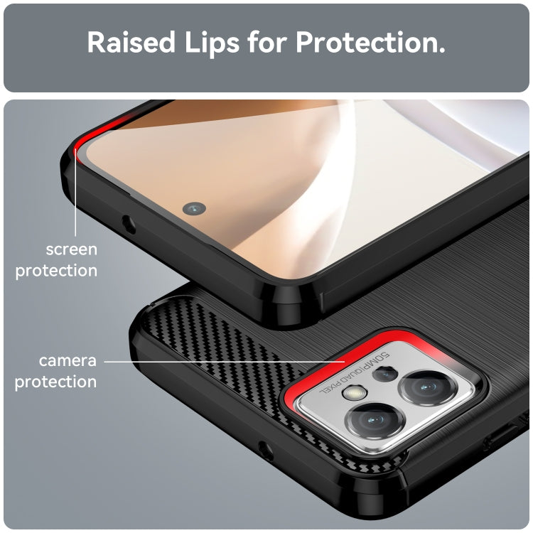 For Motorola Moto G32 Brushed Texture Carbon Fiber TPU Phone Case, For Motorola Moto G32