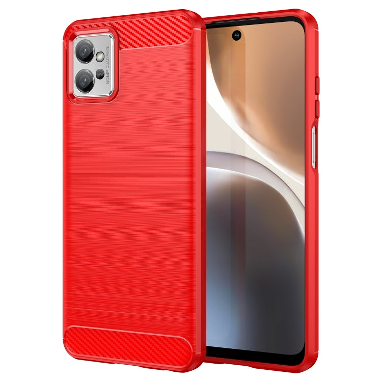 For Motorola Moto G32 Brushed Texture Carbon Fiber TPU Phone Case, For Motorola Moto G32