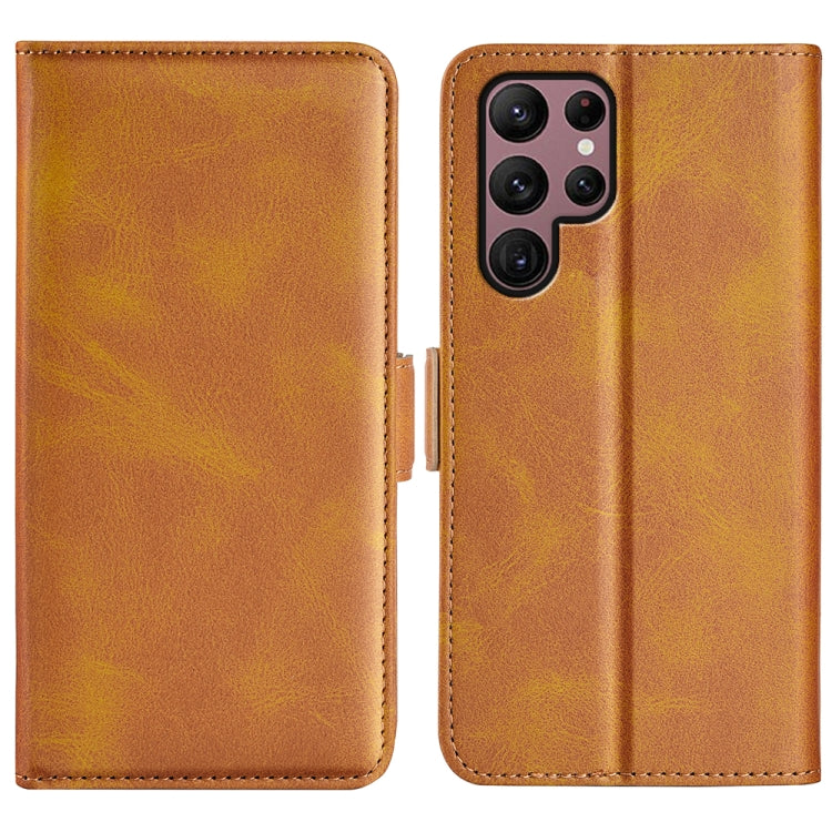For Samsung Galaxy S23 Ultra 5G Dual-side Magnetic Buckle Leather Phone Case, For Samsung Galaxy S23 Ultra 5G