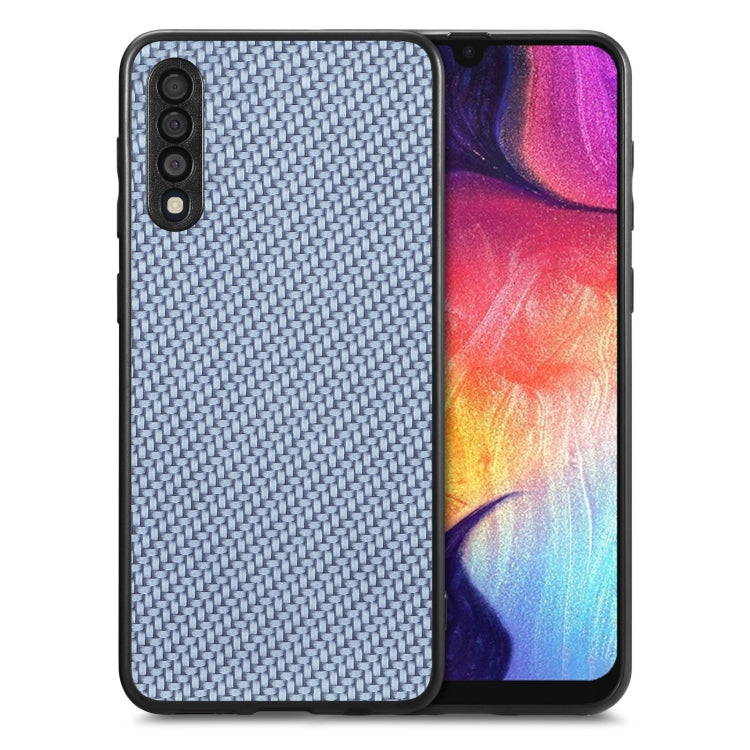 Carbon Fiber Texture Leather Back Cover Phone Case, For Honor 70, For Huawei Nova Y90, For vivo Y35, For Samsung Galaxy A50