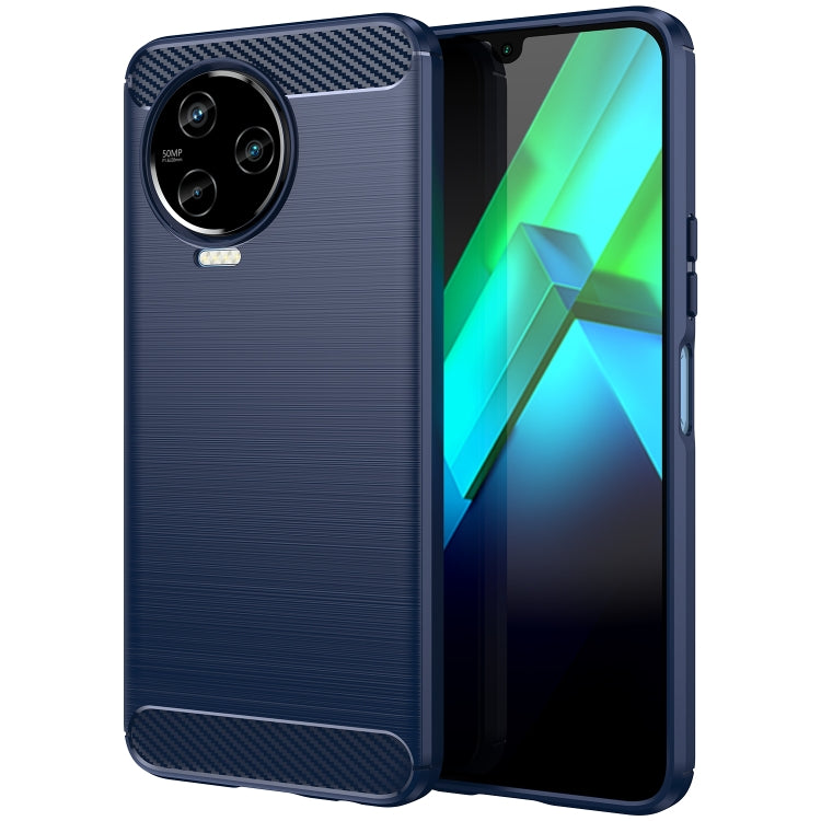 Brushed Texture Carbon Fiber TPU Phone Case, For Infinix Note 12 2023, For Infinix Note 12 Pro