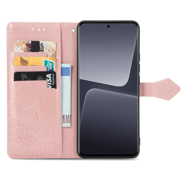 Mandala Flower Embossed Leather Phone Case, For Xiaomi 13, For Xiaomi Redmi Note 12 5G, For Xiaomi Redmi Note 12 Pro 5G, For Xiaomi Redmi Note 12 Pro+ China, For Xiaomi 13 Pro, For Xiaomi Redmi Note 12 Discovery, For Xiaomi Redmi Note 12 Explorer