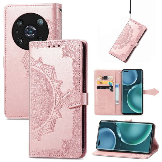 Mandala Flower Embossed Leather Phone Case, For Honor Magic 4 Pro, For Honor X8 5G, For Honor X30 / Magic 4 Lite 5G, For Infinix Note 11, For Nokia X30, For OPPO A76 4G, For Realme 10 4G, For Realme V23