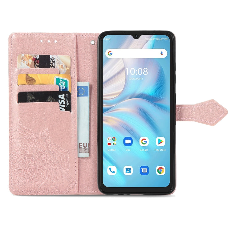 Mandala Flower Embossed Leather Phone Case, For UMIDIGI A13S, For Xiaomi Poco M5, For ZTE Blade A72 4G, For ZTE Blade V40S, For ZTE Blade V40 Pro, For Xiaomi Redmi A1+, For Huawei Mate 50 Pro, For Xiaomi Poco X3 Pro