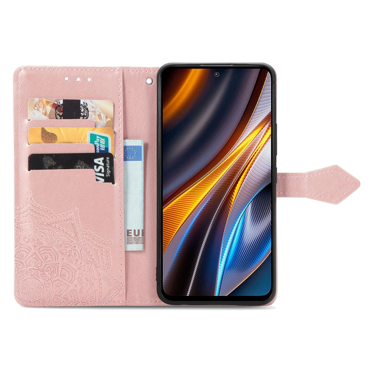Mandala Flower Embossed Leather Phone Case, For Xiaomi Poco X4 GT, For Xiaomi Redmi Note 10S, For Asus Zenfone 9, For vivo T2X 5G, For vivo V23 5G, For vivo X80 Lite, For vivo X80 Pro