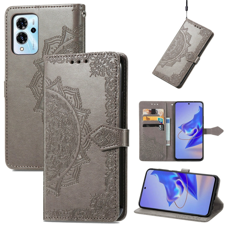 Mandala Flower Embossed Leather Phone Case, For TCL 405, For UMIDIGI A13S, For Xiaomi Poco M5, For ZTE Blade A72 4G, For ZTE Blade V40S, For ZTE Blade V40 Pro, For Xiaomi Redmi A1+, For Huawei Mate 50 Pro