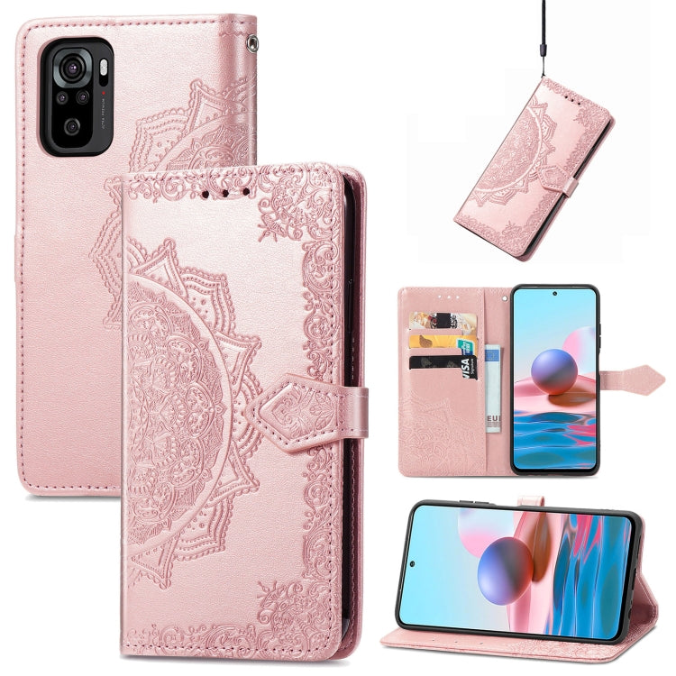 Mandala Flower Embossed Leather Phone Case, For Xiaomi Poco X4 GT, For Xiaomi Redmi Note 10S, For Asus Zenfone 9, For vivo T2X 5G, For vivo V23 5G, For vivo X80 Lite, For vivo X80 Pro
