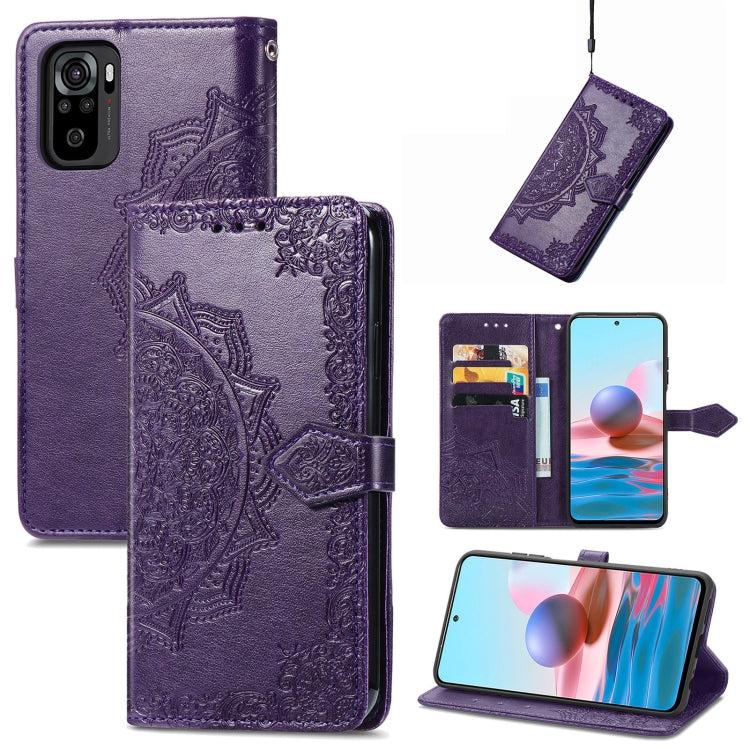 Mandala Flower Embossed Leather Phone Case, For Xiaomi Poco X4 GT, For Xiaomi Redmi Note 10S, For Asus Zenfone 9, For vivo T2X 5G, For vivo V23 5G, For vivo X80 Lite, For vivo X80 Pro