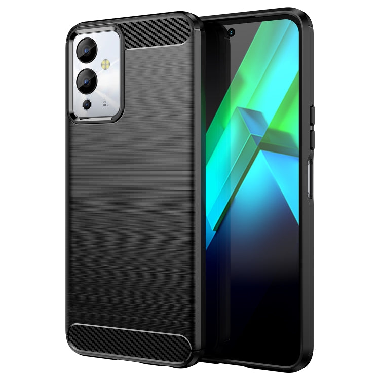 Brushed Texture Carbon Fiber TPU Phone Case, For Samsung Galaxy F04, For Xiaomi Redmi K60E, For Xiaomi Poco C50, For Xiaomi Redmi Note 12 Pro Speed, For Infinix Note 12i, For Infinix Hot 12 Play, For Infinix Hot 12 Play NFC, For Infinix Hot 20S        ...
