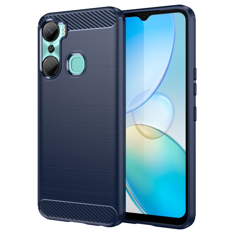 Brushed Texture Carbon Fiber TPU Phone Case, For Samsung Galaxy F04, For Xiaomi Redmi K60E, For Xiaomi Poco C50, For Xiaomi Redmi Note 12 Pro Speed, For Infinix Note 12i, For Infinix Hot 12 Play, For Infinix Hot 12 Play NFC, For Infinix Hot 20S        ...