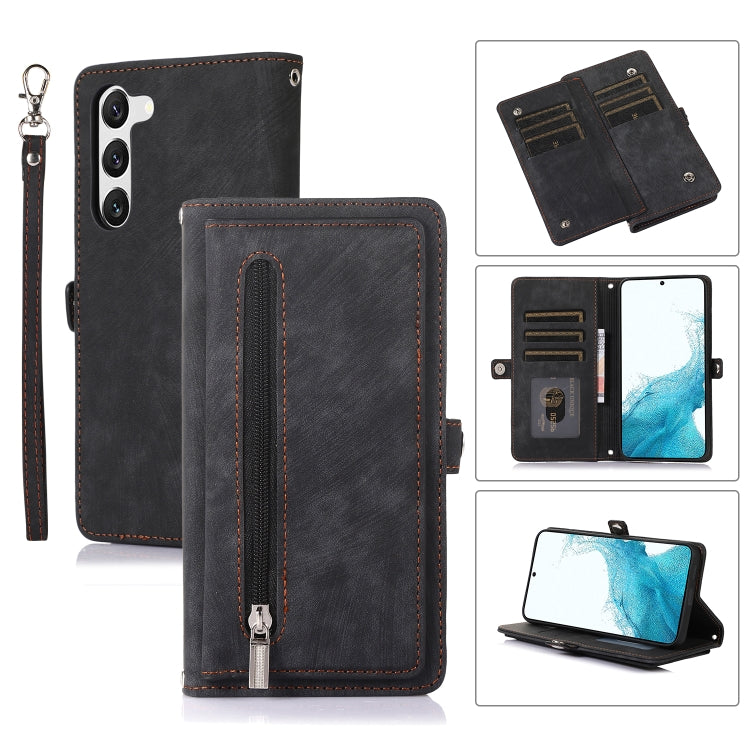 Zipper Card Slot Buckle Wallet Leather Phone Case, For Samsung Galaxy S23 5G, For Samsung Galaxy S23+ 5G, For Samsung Galaxy S23 Ultra 5G, For Samsung Galaxy A14 5G, For Samsung Galaxy A23, For Samsung Galaxy A13 4G / 5G, For Samsung Galaxy A53 5G     ...