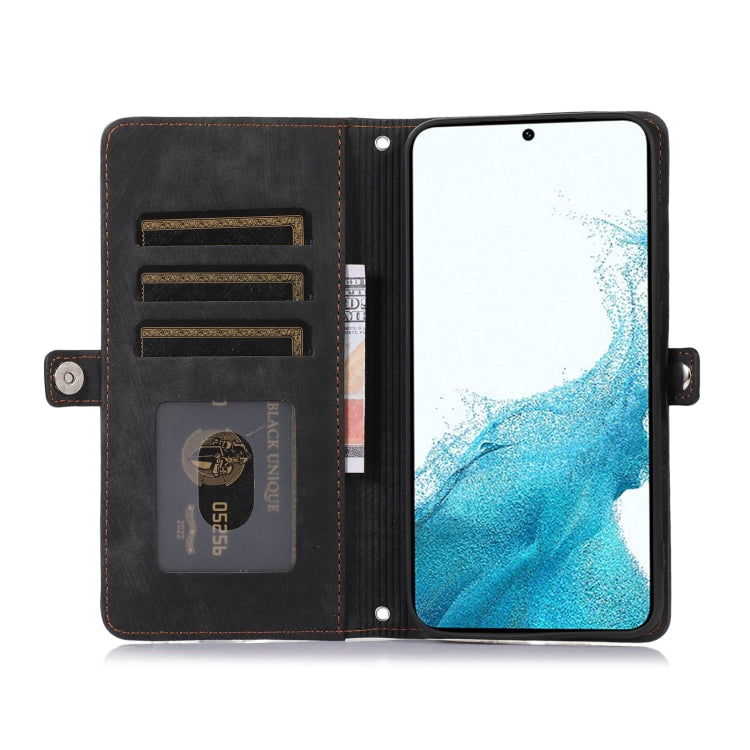 Zipper Card Slot Buckle Wallet Leather Phone Case, For Samsung Galaxy S23 5G, For Samsung Galaxy S23+ 5G, For Samsung Galaxy S23 Ultra 5G, For Samsung Galaxy A14 5G, For Samsung Galaxy A23, For Samsung Galaxy A13 4G / 5G, For Samsung Galaxy A53 5G     ...