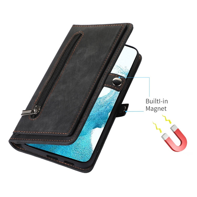Zipper Card Slot Buckle Wallet Leather Phone Case, For Samsung Galaxy S23 5G, For Samsung Galaxy S23+ 5G, For Samsung Galaxy S23 Ultra 5G, For Samsung Galaxy A14 5G, For Samsung Galaxy A23, For Samsung Galaxy A13 4G / 5G, For Samsung Galaxy A53 5G     ...