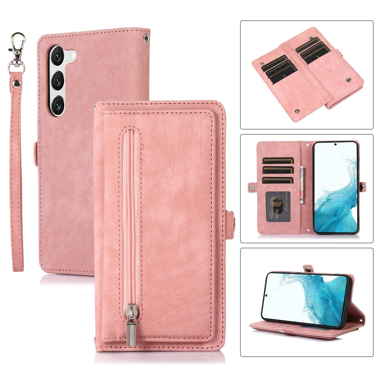 Zipper Card Slot Buckle Wallet Leather Phone Case, For Samsung Galaxy S23 5G, For Samsung Galaxy S23+ 5G, For Samsung Galaxy S23 Ultra 5G, For Samsung Galaxy A14 5G, For Samsung Galaxy A23, For Samsung Galaxy A13 4G / 5G, For Samsung Galaxy A53 5G     ...
