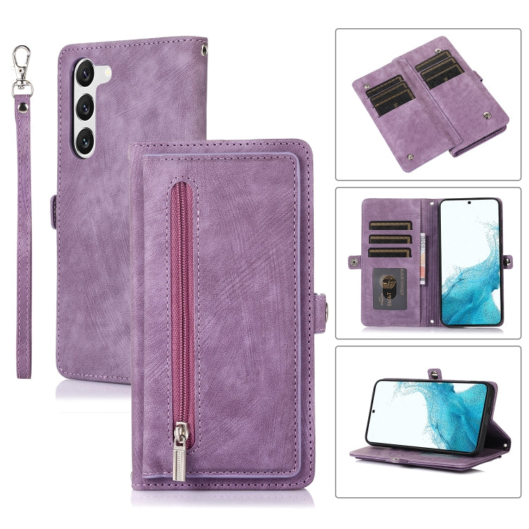 Zipper Card Slot Buckle Wallet Leather Phone Case, For Samsung Galaxy S23 5G, For Samsung Galaxy S23+ 5G, For Samsung Galaxy S23 Ultra 5G, For Samsung Galaxy A14 5G, For Samsung Galaxy A23, For Samsung Galaxy A13 4G / 5G, For Samsung Galaxy A53 5G     ...