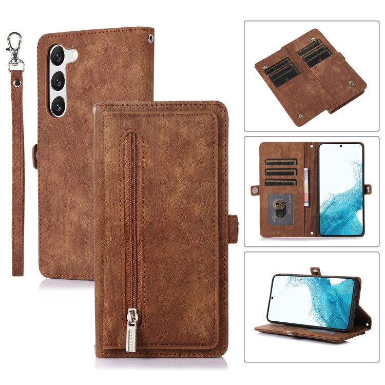 Zipper Card Slot Buckle Wallet Leather Phone Case, For Samsung Galaxy S23 5G, For Samsung Galaxy S23+ 5G, For Samsung Galaxy S23 Ultra 5G, For Samsung Galaxy A14 5G, For Samsung Galaxy A23, For Samsung Galaxy A13 4G / 5G, For Samsung Galaxy A53 5G     ...
