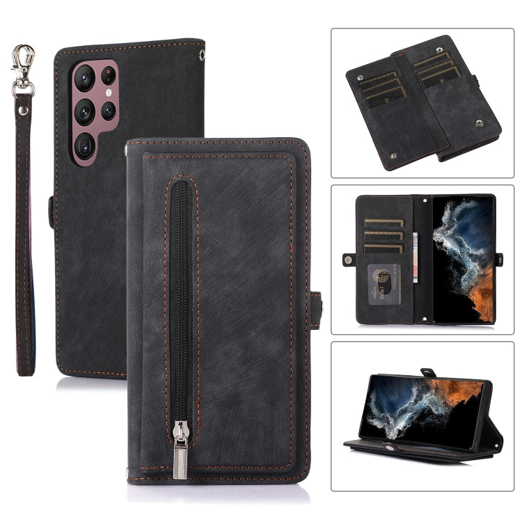 Zipper Card Slot Buckle Wallet Leather Phone Case, For Samsung Galaxy S23 5G, For Samsung Galaxy S23+ 5G, For Samsung Galaxy S23 Ultra 5G, For Samsung Galaxy A14 5G, For Samsung Galaxy A23, For Samsung Galaxy A13 4G / 5G, For Samsung Galaxy A53 5G     ...