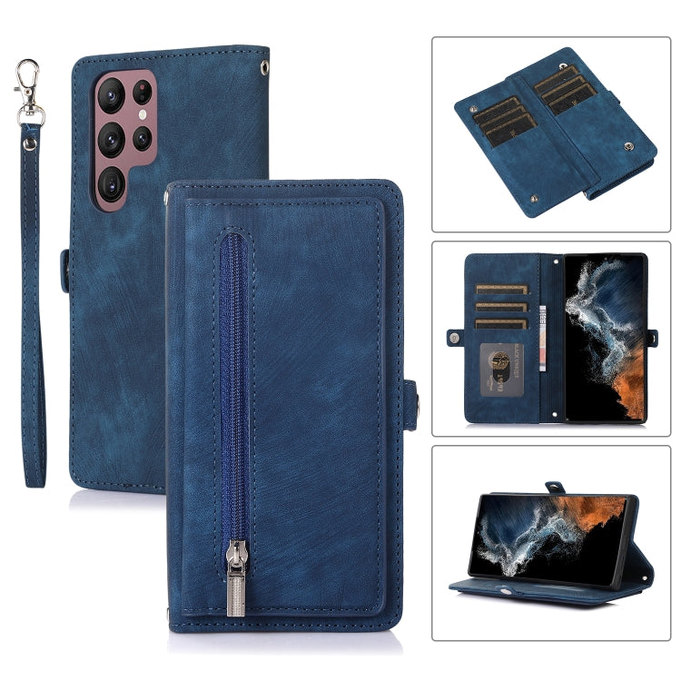 Zipper Card Slot Buckle Wallet Leather Phone Case, For Samsung Galaxy S23 5G, For Samsung Galaxy S23+ 5G, For Samsung Galaxy S23 Ultra 5G, For Samsung Galaxy A14 5G, For Samsung Galaxy A23, For Samsung Galaxy A13 4G / 5G, For Samsung Galaxy A53 5G     ...