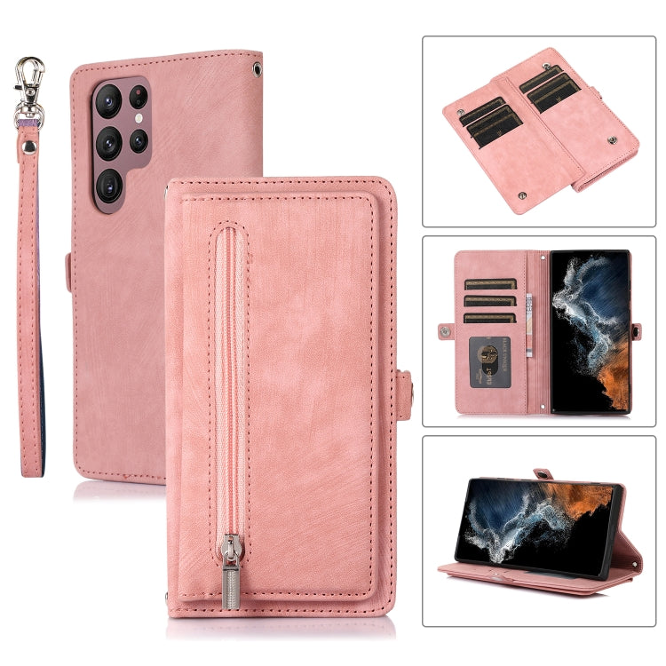 Zipper Card Slot Buckle Wallet Leather Phone Case, For Samsung Galaxy S23 5G, For Samsung Galaxy S23+ 5G, For Samsung Galaxy S23 Ultra 5G, For Samsung Galaxy A14 5G, For Samsung Galaxy A23, For Samsung Galaxy A13 4G / 5G, For Samsung Galaxy A53 5G     ...
