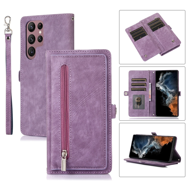 Zipper Card Slot Buckle Wallet Leather Phone Case, For Samsung Galaxy S23 5G, For Samsung Galaxy S23+ 5G, For Samsung Galaxy S23 Ultra 5G, For Samsung Galaxy A14 5G, For Samsung Galaxy A23, For Samsung Galaxy A13 4G / 5G, For Samsung Galaxy A53 5G     ...