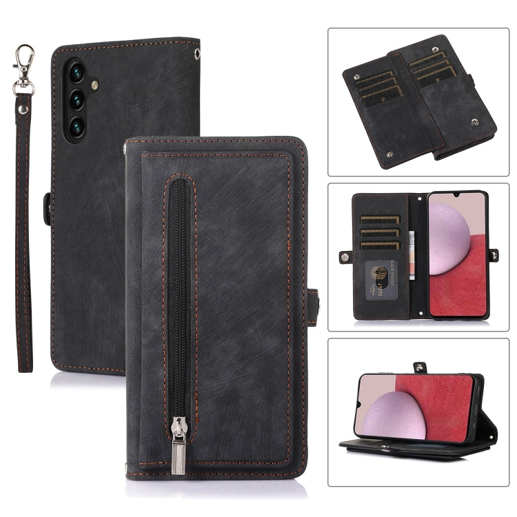 Zipper Card Slot Buckle Wallet Leather Phone Case, For Samsung Galaxy S23 5G, For Samsung Galaxy S23+ 5G, For Samsung Galaxy S23 Ultra 5G, For Samsung Galaxy A14 5G, For Samsung Galaxy A23, For Samsung Galaxy A13 4G / 5G, For Samsung Galaxy A53 5G     ...