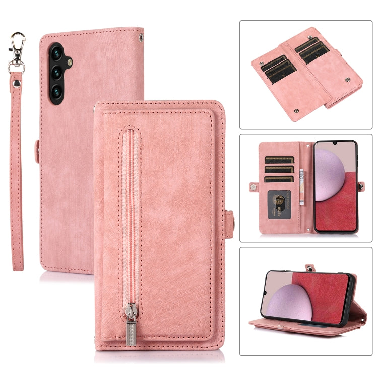 Zipper Card Slot Buckle Wallet Leather Phone Case, For Samsung Galaxy S23 5G, For Samsung Galaxy S23+ 5G, For Samsung Galaxy S23 Ultra 5G, For Samsung Galaxy A14 5G, For Samsung Galaxy A23, For Samsung Galaxy A13 4G / 5G, For Samsung Galaxy A53 5G     ...
