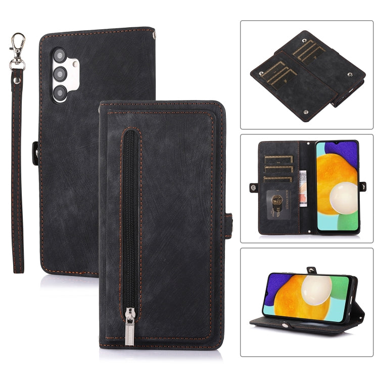 Zipper Card Slot Buckle Wallet Leather Phone Case, For Samsung Galaxy S23 5G, For Samsung Galaxy S23+ 5G, For Samsung Galaxy S23 Ultra 5G, For Samsung Galaxy A14 5G, For Samsung Galaxy A23, For Samsung Galaxy A13 4G / 5G, For Samsung Galaxy A53 5G     ...