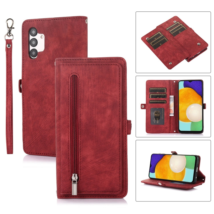 Zipper Card Slot Buckle Wallet Leather Phone Case, For Samsung Galaxy S23 5G, For Samsung Galaxy S23+ 5G, For Samsung Galaxy S23 Ultra 5G, For Samsung Galaxy A14 5G, For Samsung Galaxy A23, For Samsung Galaxy A13 4G / 5G, For Samsung Galaxy A53 5G     ...