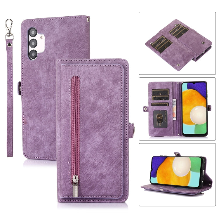 Zipper Card Slot Buckle Wallet Leather Phone Case, For Samsung Galaxy S23 5G, For Samsung Galaxy S23+ 5G, For Samsung Galaxy S23 Ultra 5G, For Samsung Galaxy A14 5G, For Samsung Galaxy A23, For Samsung Galaxy A13 4G / 5G, For Samsung Galaxy A53 5G     ...