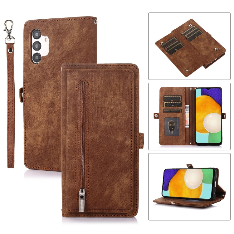 Zipper Card Slot Buckle Wallet Leather Phone Case, For Samsung Galaxy S23 5G, For Samsung Galaxy S23+ 5G, For Samsung Galaxy S23 Ultra 5G, For Samsung Galaxy A14 5G, For Samsung Galaxy A23, For Samsung Galaxy A13 4G / 5G, For Samsung Galaxy A53 5G     ...