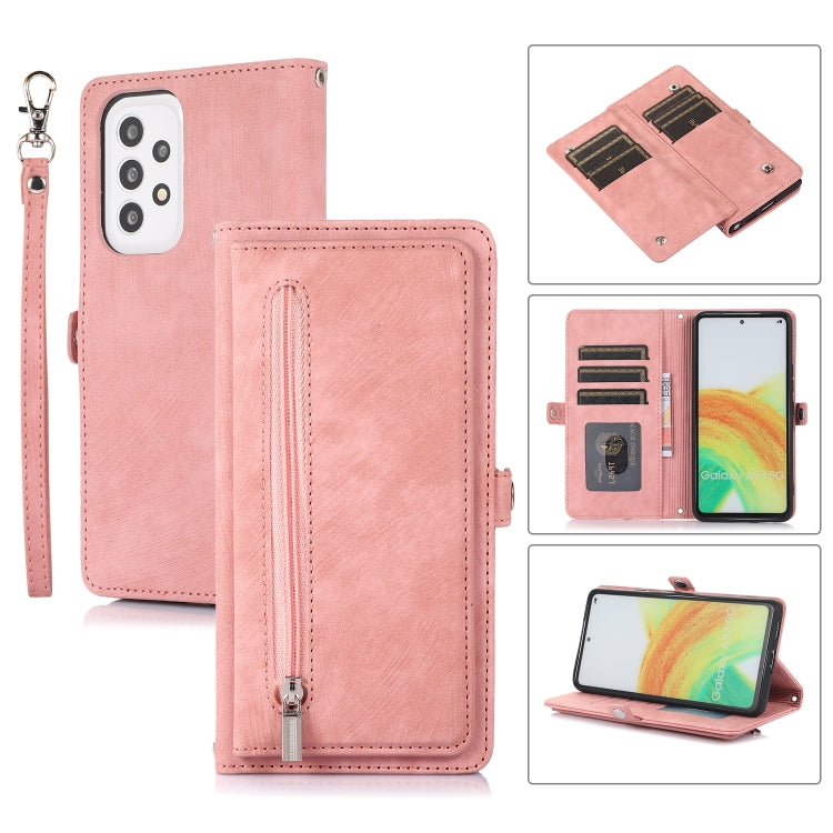 Zipper Card Slot Buckle Wallet Leather Phone Case, For Samsung Galaxy S23 5G, For Samsung Galaxy S23+ 5G, For Samsung Galaxy S23 Ultra 5G, For Samsung Galaxy A14 5G, For Samsung Galaxy A23, For Samsung Galaxy A13 4G / 5G, For Samsung Galaxy A53 5G     ...