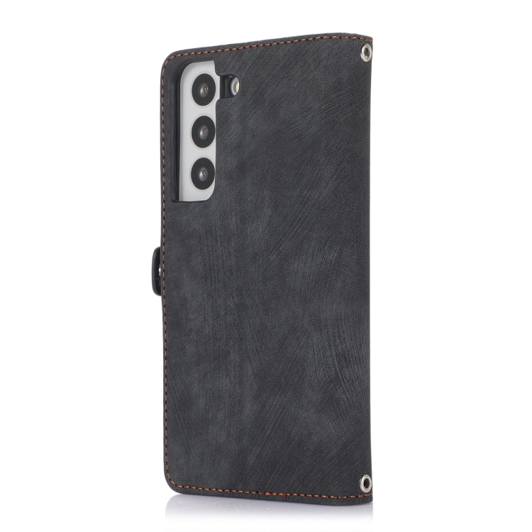 Zipper Card Slot Buckle Wallet Leather Phone Case, For Samsung Galaxy S22 5G, For Samsung Galaxy S22+ 5G, For Samsung Galaxy S22 Ultra 5G, For Samsung Galaxy A12 5G