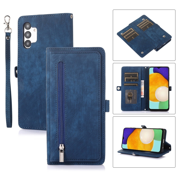 Zipper Card Slot Buckle Wallet Leather Phone Case, For Samsung Galaxy S22 5G, For Samsung Galaxy S22+ 5G, For Samsung Galaxy S22 Ultra 5G, For Samsung Galaxy A12 5G