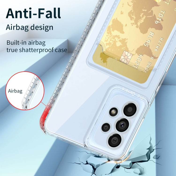 Card Bag Shockproof Transparent Phone Case, For Samsung Galaxy A34 5G, For Samsung Galaxy A54 5G, For Samsung Galaxy A13 5G, For Samsung Galaxy M23 5G / M13 5G, For Samsung Galaxy A32 4G, For Samsung Galaxy A32 5G / M32 5G                              ...