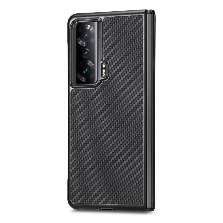 Carbon Fiber Texture Leather Back Cover Phone Case, For Honor Magic Vs, For OPPO Find N2 Flip, For OPPO Find N2, For Google Pixel Fold