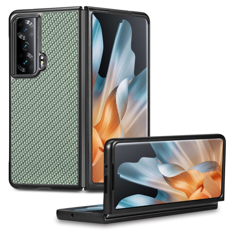 Carbon Fiber Texture Leather Back Cover Phone Case, For OPPO Find N2 Flip, For OPPO Find N2, For Google Pixel Fold, For Honor Magic Vs