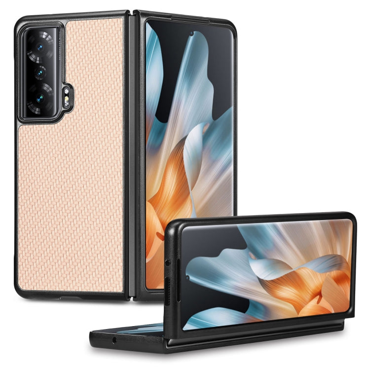Carbon Fiber Texture Leather Back Cover Phone Case, For OPPO Find N2 Flip, For OPPO Find N2, For Google Pixel Fold, For Honor Magic Vs