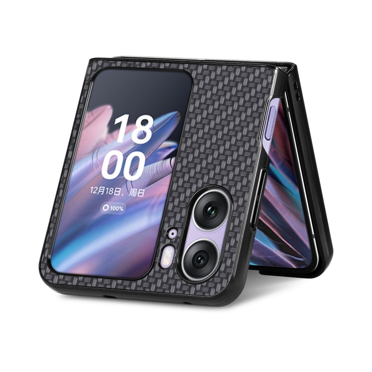 Carbon Fiber Texture Leather Back Cover Phone Case, For OPPO Find N2 Flip, For OPPO Find N2, For Google Pixel Fold, For Honor Magic Vs