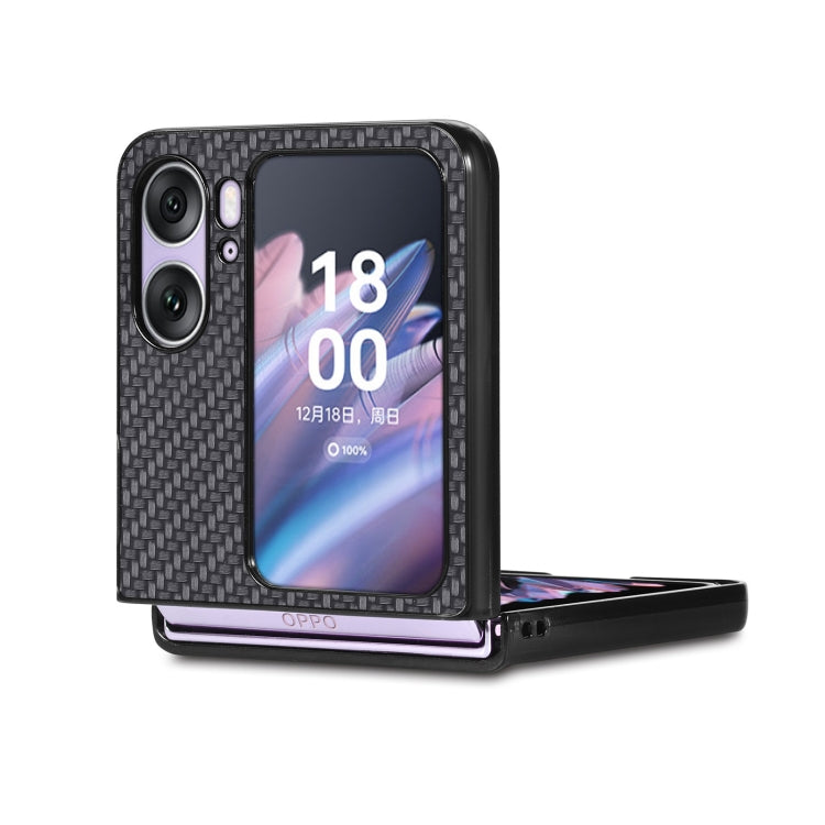 Carbon Fiber Texture Leather Back Cover Phone Case, For OPPO Find N2 Flip, For OPPO Find N2, For Google Pixel Fold, For Honor Magic Vs