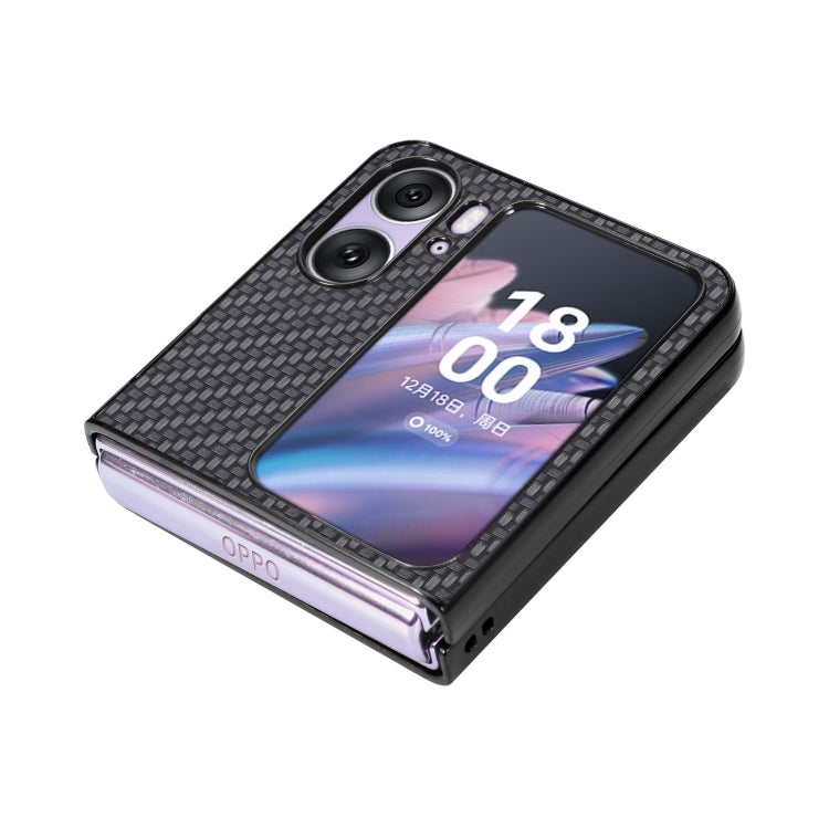 Carbon Fiber Texture Leather Back Cover Phone Case, For OPPO Find N2 Flip, For OPPO Find N2, For Google Pixel Fold, For Honor Magic Vs