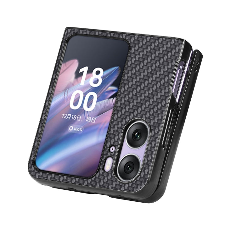 Carbon Fiber Texture Leather Back Cover Phone Case, For OPPO Find N2 Flip, For OPPO Find N2, For Google Pixel Fold, For Honor Magic Vs