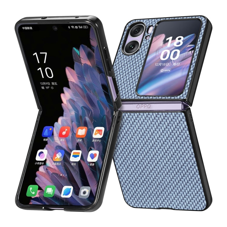 Carbon Fiber Texture Leather Back Cover Phone Case, For OPPO Find N2 Flip, For OPPO Find N2, For Google Pixel Fold, For Honor Magic Vs