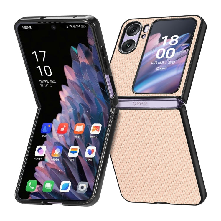 Carbon Fiber Texture Leather Back Cover Phone Case, For OPPO Find N2 Flip, For OPPO Find N2, For Google Pixel Fold, For Honor Magic Vs