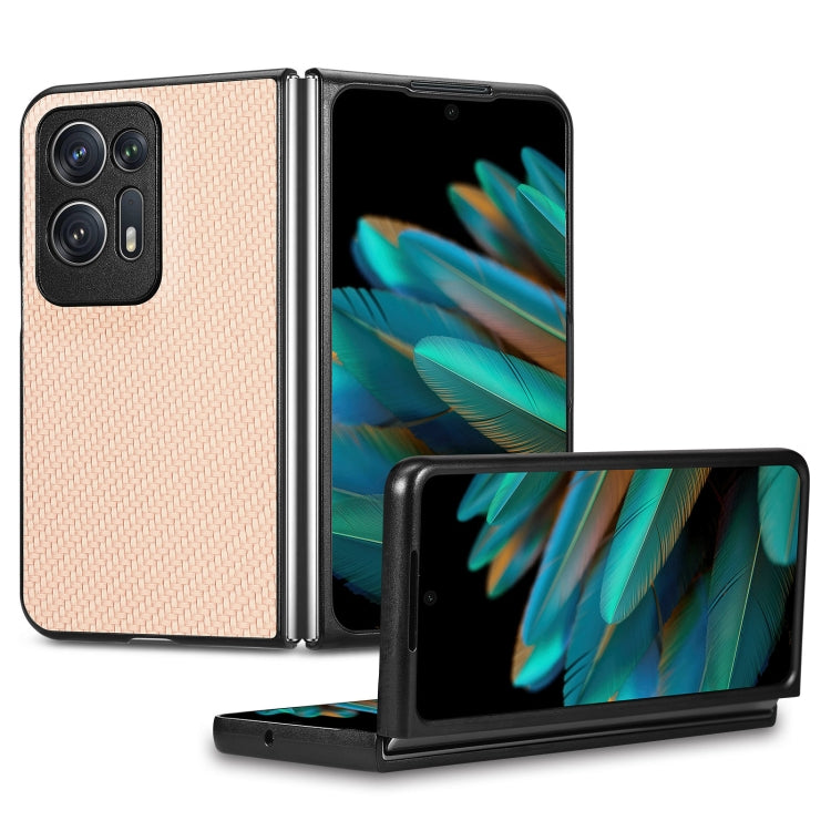 Carbon Fiber Texture Leather Back Cover Phone Case, For OPPO Find N2 Flip, For OPPO Find N2, For Google Pixel Fold, For Honor Magic Vs