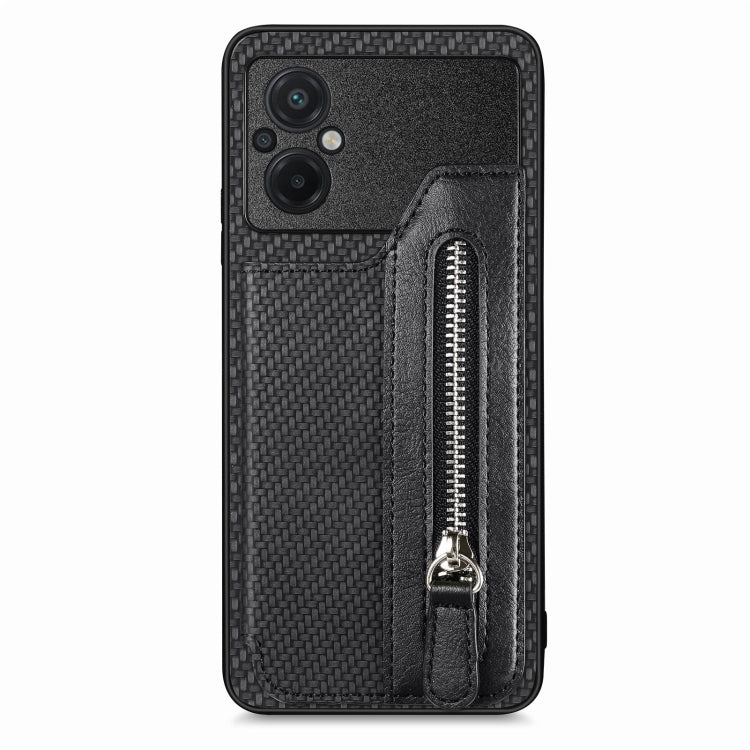 Carbon Ffiber Flip Zipper Wallet Phone Case, For OPPO A57 4G, For OPPO Reno9, For OPPO Reno9 Pro+, For Xiaomi Poco M5 4G, For Realme C30, For Xiaomi 13 Pro, For Xiaomi 13, For Google Pixel 7A