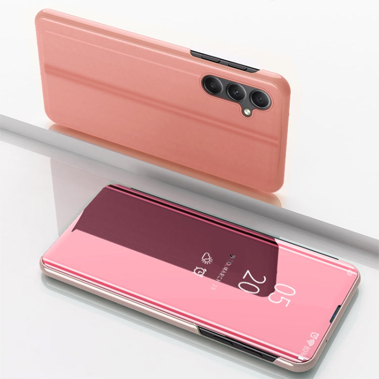 Plated Mirror Horizontal Flip Leather Phone Case with Holder, For Samsung Galaxy A34 5G, For Samsung Galaxy A54 5G, For Samsung Galaxy A04 / M13 5G