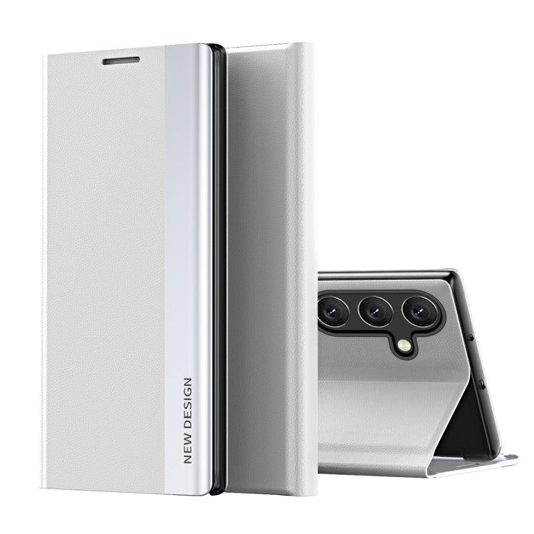 Side Electroplated Adsorption Leather Phone Case, For Samsung Galaxy A54 5G, For Samsung Galaxy A34 5G, For Samsung Galaxy A24 4G