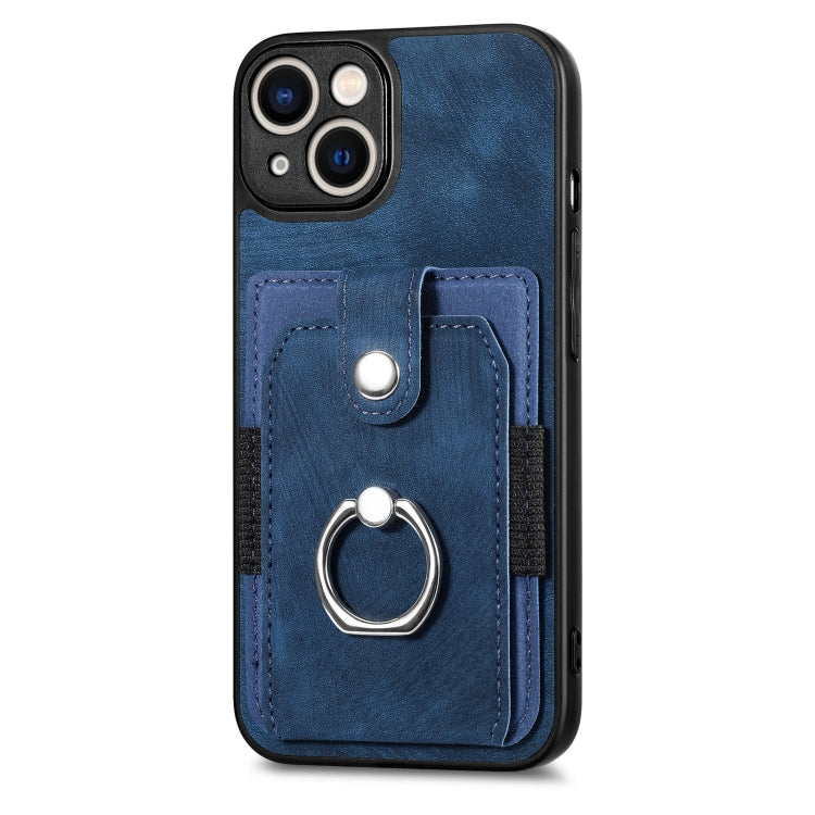 Retro Skin-feel Ring Card Wallet Phone Case, For iPhone 12 mini, For iPhone 12, For iPhone 12 Pro, For iPhone 12 Pro Max, For iPhone 11, For iPhone 11 Pro, For iPhone 11 Pro Max, For iPhone X / XS
