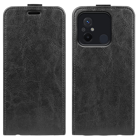 For Xiaomi Redmi 12C R64 Texture Single Vertical Flip Leather Phone Case, For Xiaomi Redmi 12C