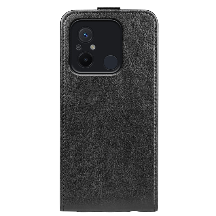 For Xiaomi Redmi 12C R64 Texture Single Vertical Flip Leather Phone Case, For Xiaomi Redmi 12C